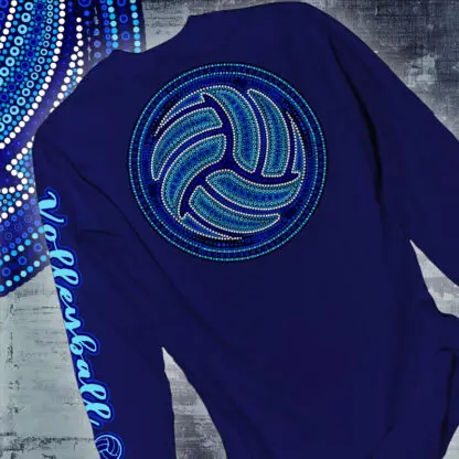 Deep Blue Ocean | Long Sleeve Volleyball Shirt