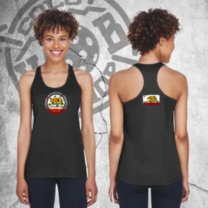 California Flag Pickleball Racerback Tank