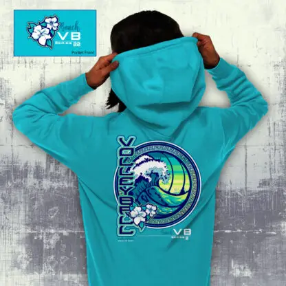 Hibiscus Wave Volleyball Hoody