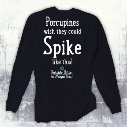 Outside Hitter Long Sleeve Volleyball Shirt Spikes