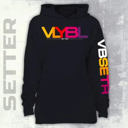 Volleyball Setter Shirt | Hooded Sweatshirt Black